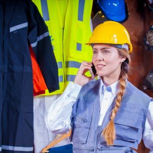 Femme chef d’entreprise dans le bâtiment