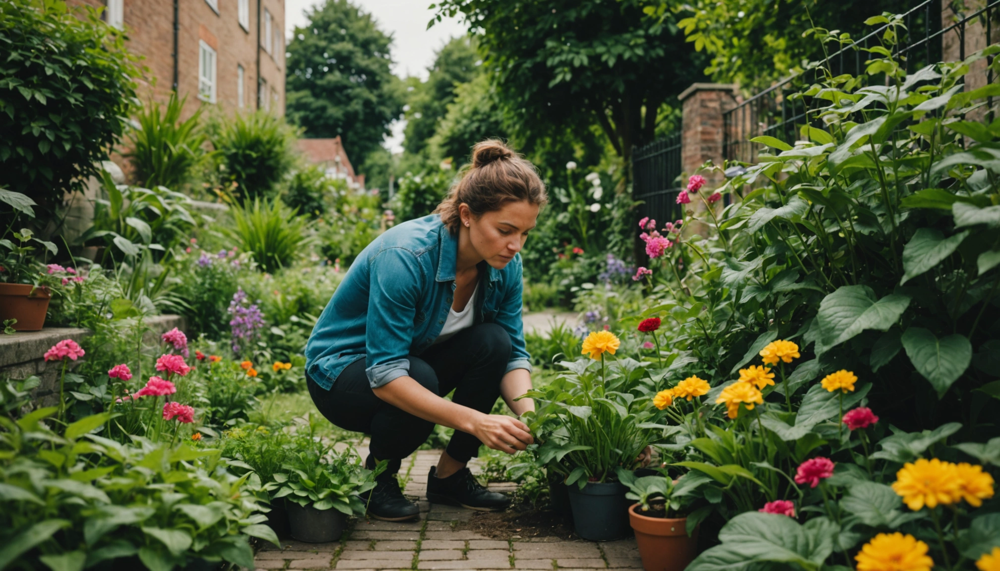Découvrir les secrets cachés d'un jardin urbain verdoyant
