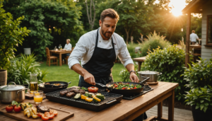 Cuisine extérieure : brasero et plancha en harmonie parfaite