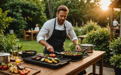 Cuisine extérieure : brasero et plancha en harmonie parfaite