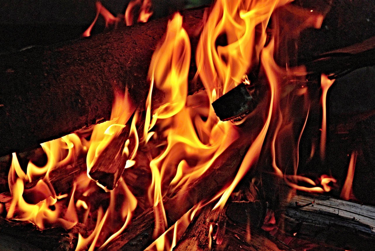 feu de cheminée
